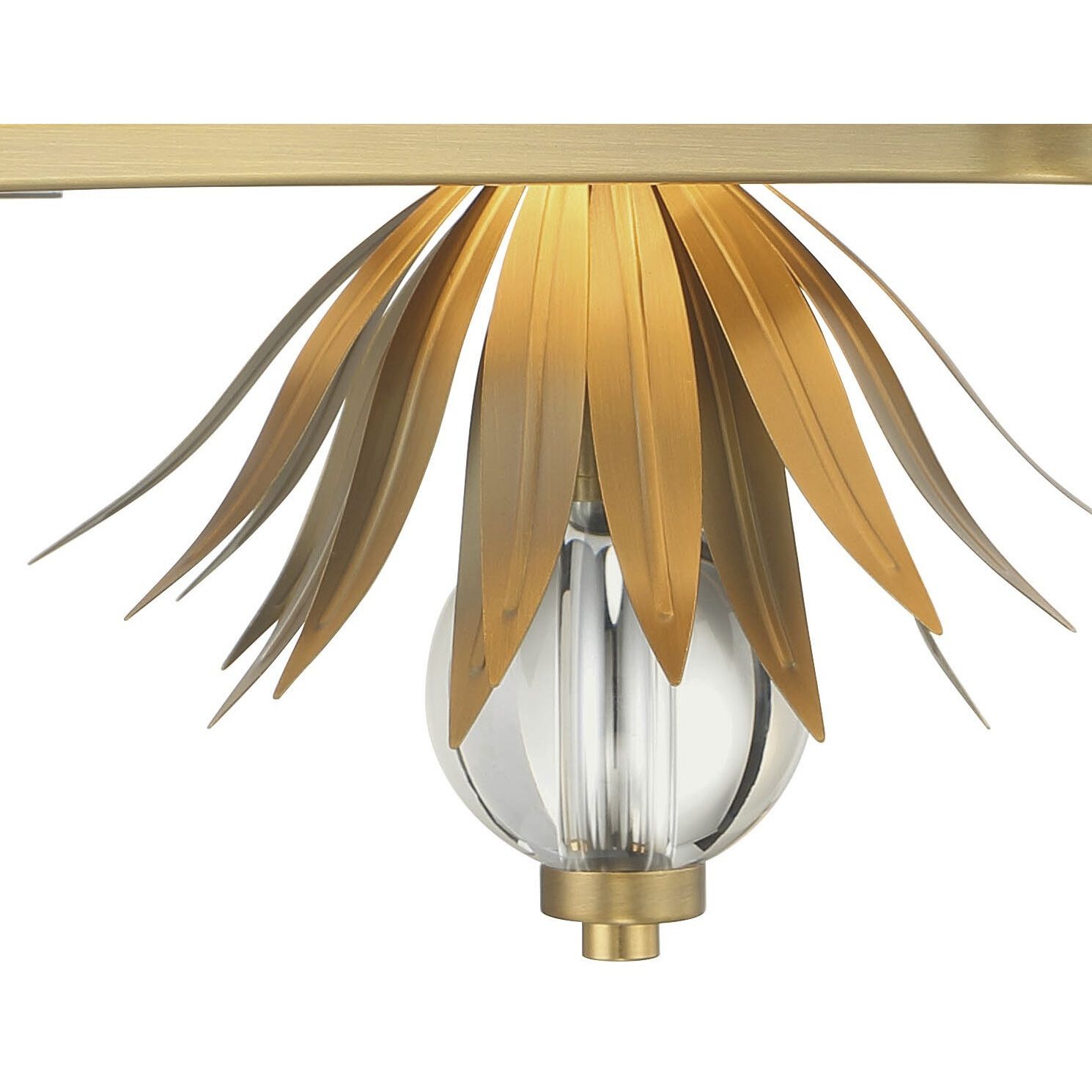 Caprio 2 Light 11 inch Natural Brushed Brass Wall Lamp Wall Light